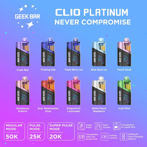 Geek Bar CLIO Platinum 50K Kit USA