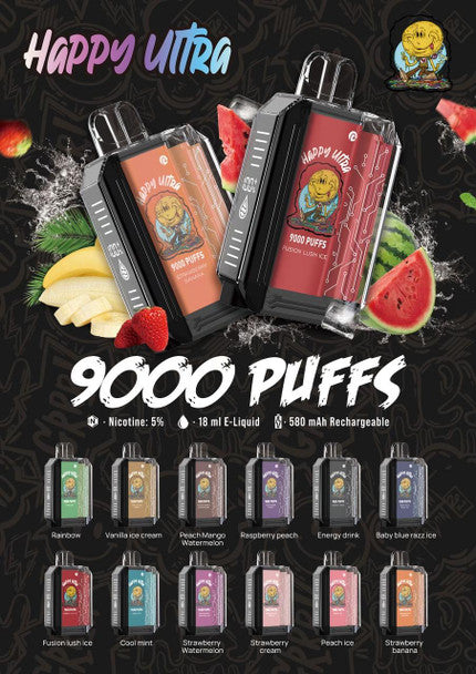 Happy Ultra 9000 Vape USA