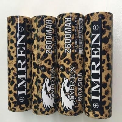 IMREN 18650 2600mAh 50A Battery (Leopard Print)