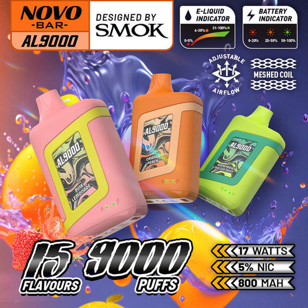Smok Novo Bar AL9000 Vape USA